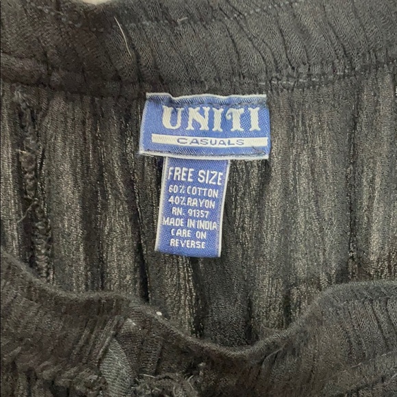 Black Broom Skirt with bells. Free size. - Picture 3 of 4